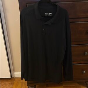 5.11 Tactical Men's Black Long Sleeve Polo